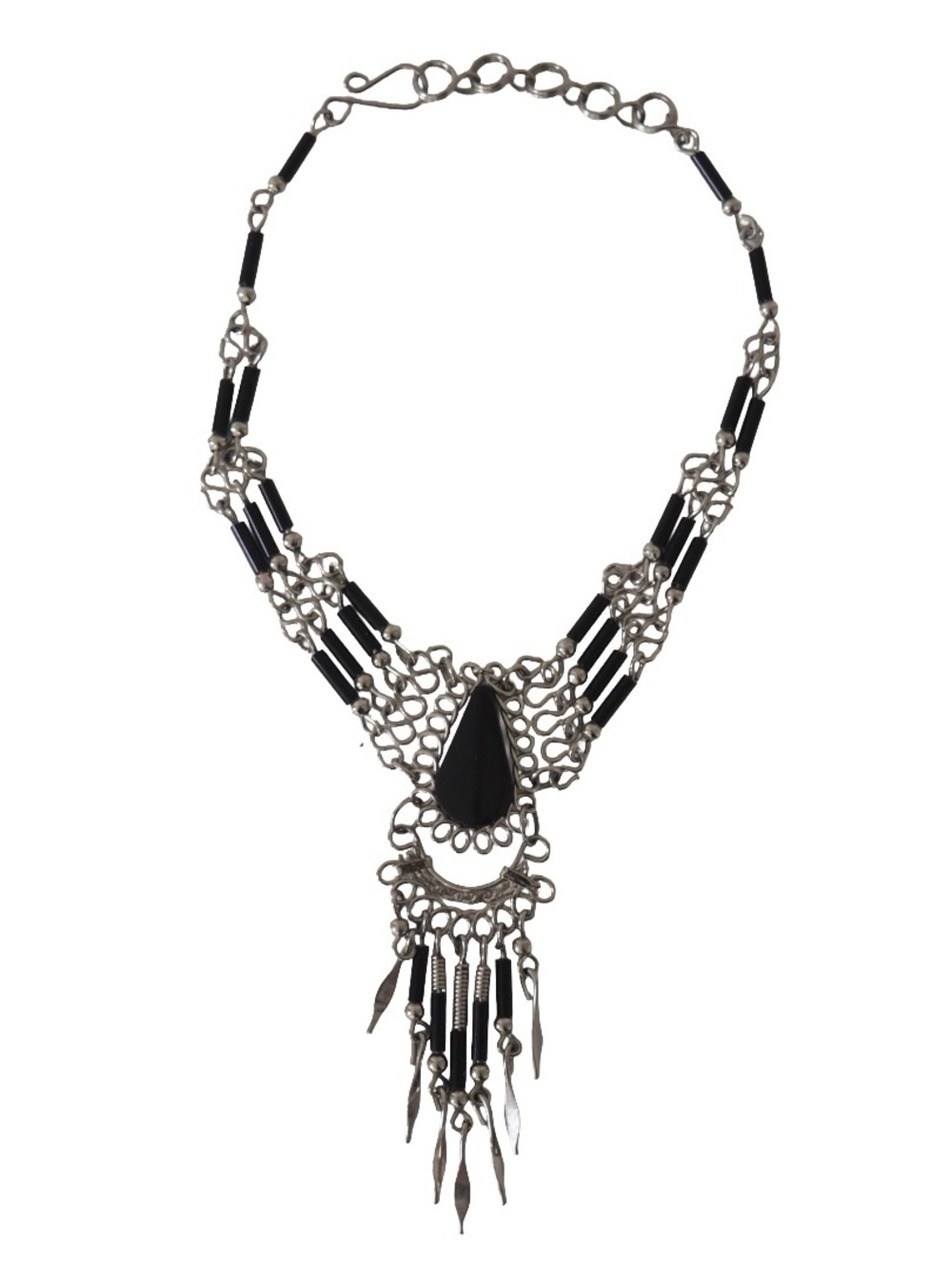 Black Teardrop Statement Anklet - Women Jewelry